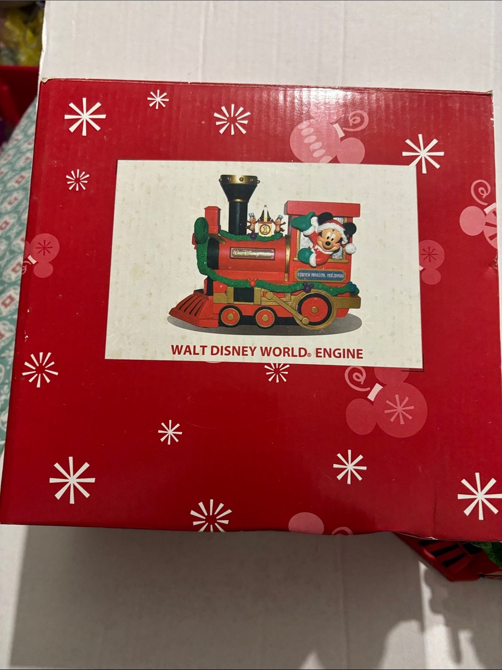 Walt Disney World Holiday Train Engine - Red & Green